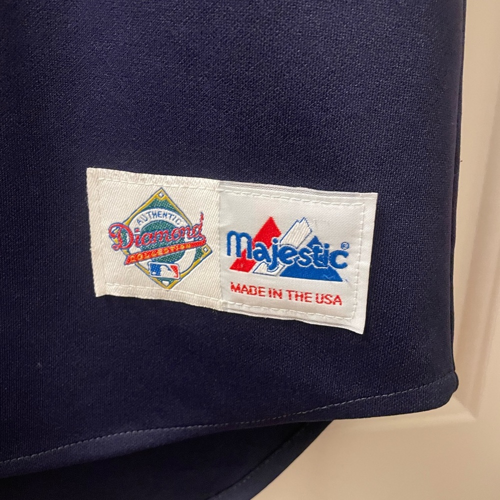 Atlanta Braves Navy Jersey - Size Small - Picture 3 of 6